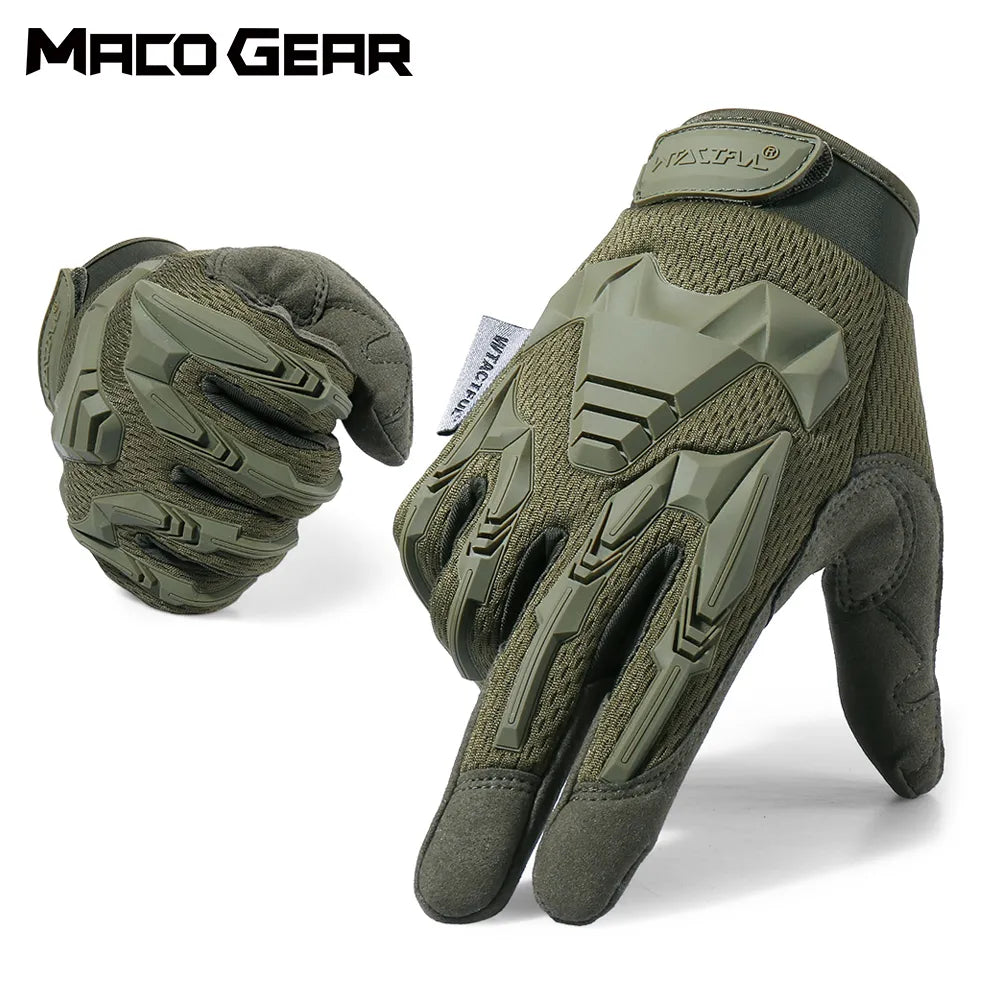 Tactical Gloves Camo Military Army Cycling Glove Sport Climbing Paintball Shooting Hunting Riding Ski Full Finger Mittens Men-WAYBIKER