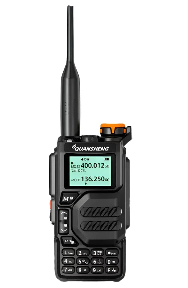 Quansheng Walkie Talkie UV-K5 Long Range Air Dual-Band 2-Way Radio 5W High Power 1600mAh Portable 200 Channel Free TPYE-C Cable-WAYBIKER