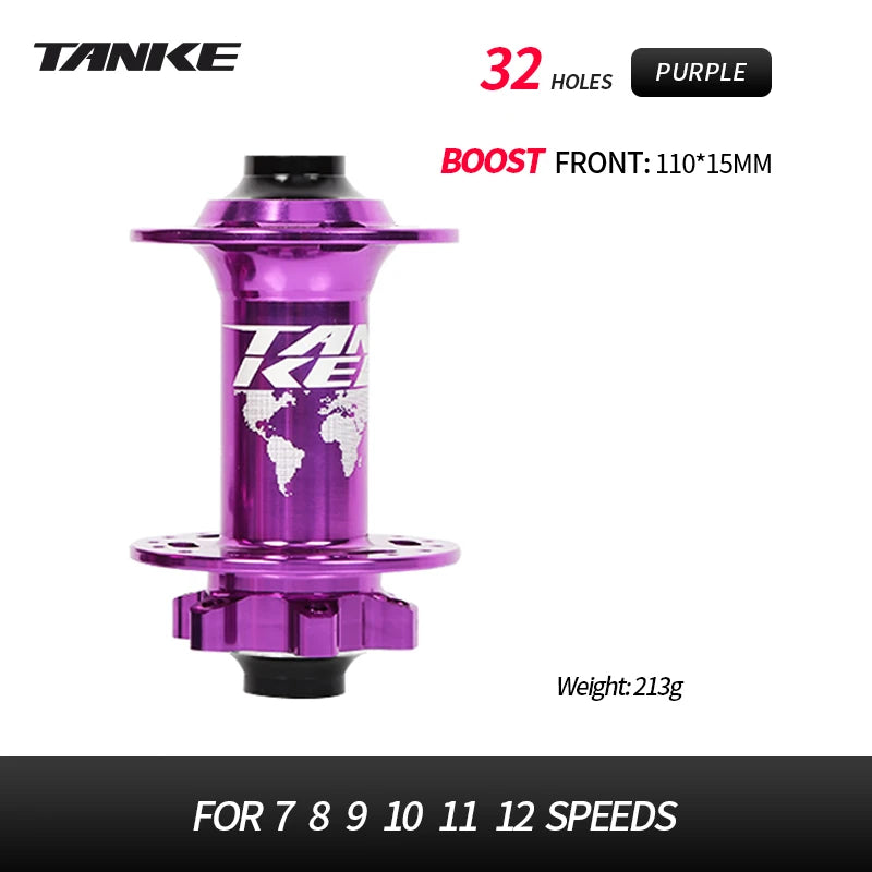TANKE-Boost 12x148,15x110,Aluminum Bicycle Hub,32 Holes 120 Clicks 4Bearing MTB Mountain Bike Disc Brake Hub HG MS XD 8-12 Speed