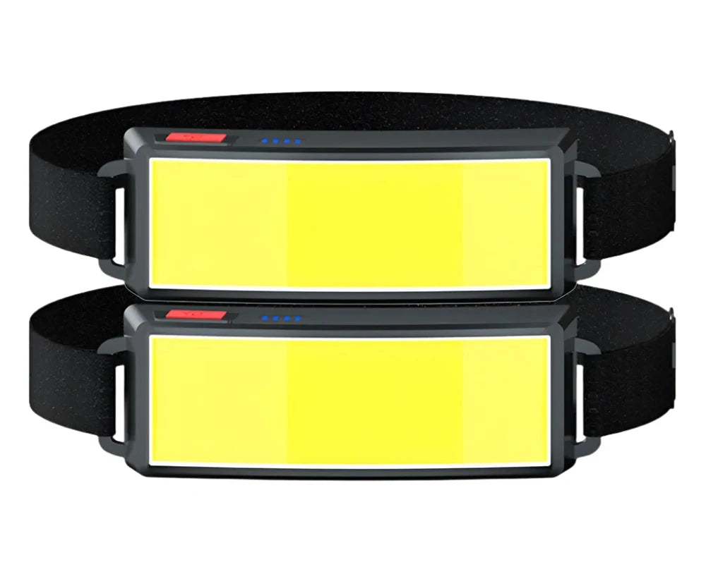 Hot COB LED Headlight Flashlight 3 Modes Light USB Rechargeable Head Lamp Built-in 1200mah Outdoor Hiking Camping Lamp-WAYBIKER