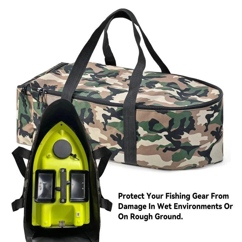 Carry Bag for Bait Boat Water Repellent Tear-resistant Fishing Boat Storage Bag Large Capacity Design for Fishing Enthusiasts.-WAYBIKER