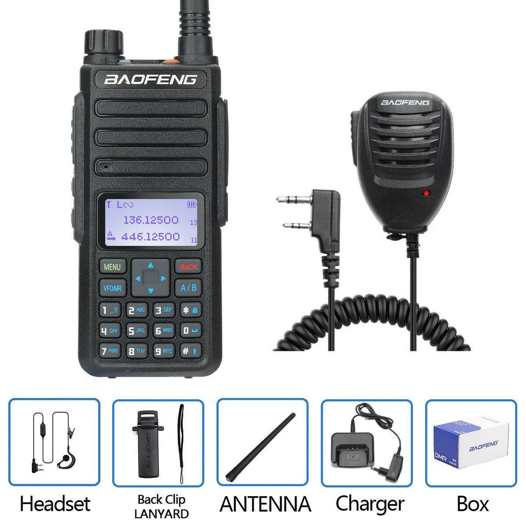 Baofeng DR-1801 Long Range Dual Band DMR Digital/Analog Walkie Talkie Tier 1&2 tier II Dual Time Slot Upgrade Of DM-1801 Radio-WAYBIKER