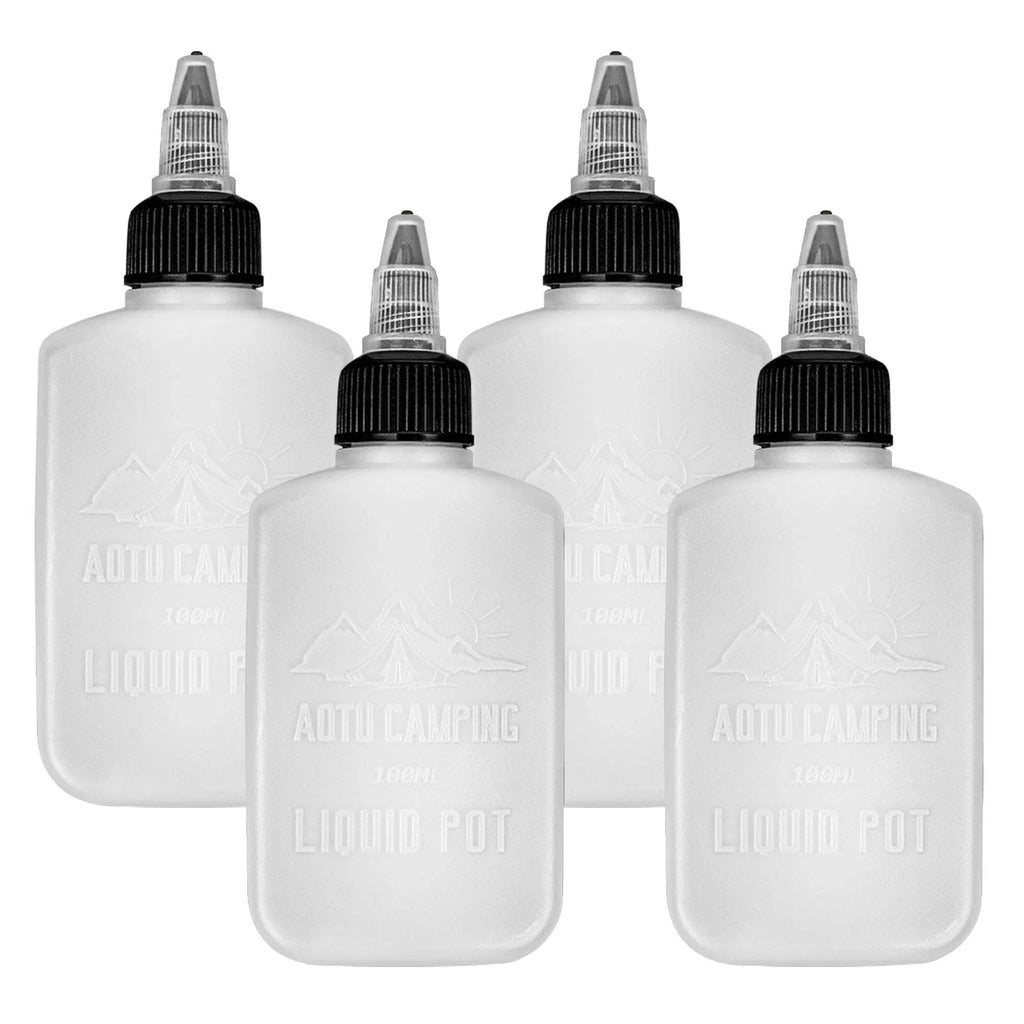 2 Pack Outdoor Condiment Bottles Oil Bottles Seasoning Fuel Oil Containers Dispensers for Camping BBQ Picnic Travel-WAYBIKER