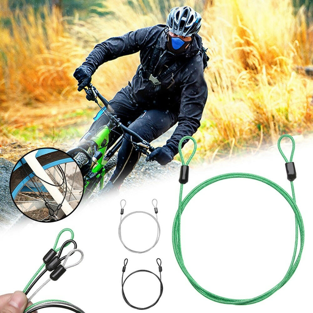 Cable Bicycle Lock Security Anti-theft Strong Braided Steel Cable Wire Rope For Outdoor Bike Lock Motorcycles Scooter Chain-WAYBIKER