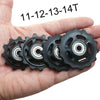 11T 12T 13T 14T MTB Bicycle Rear Guide Wheel Road Bike Rear Derailleur Pulley Roller Bearing Outdoor Mountain Bike Cycling Parts-WAYBIKER