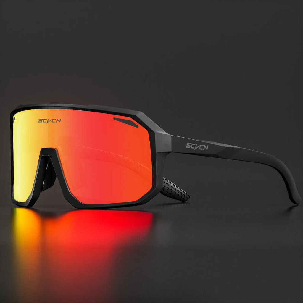 SCVCN Trend color lens sunglasses men's driving bicycle glasses women's leisure sports hiking glasses UV400 protective glasses-WAYBIKER