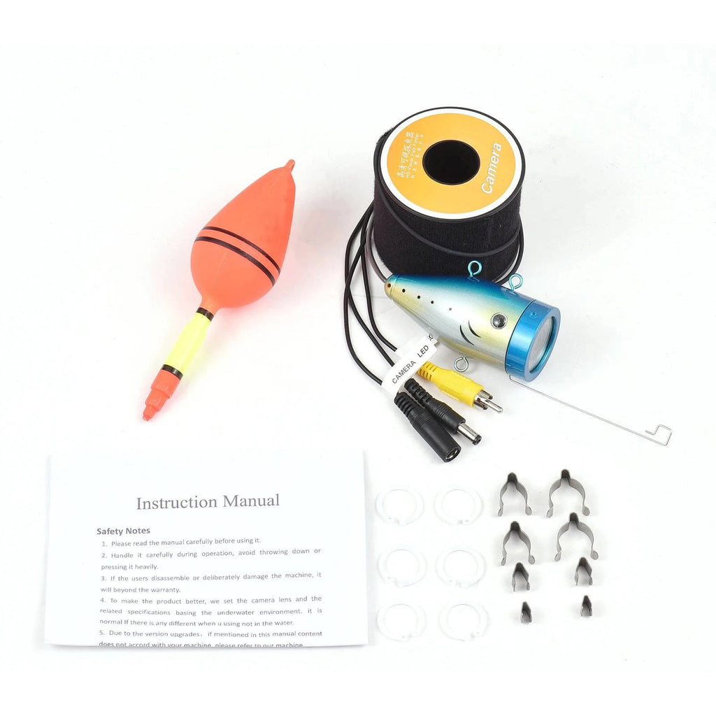 Underwater Fishing Camera 12 IR LED Lights Waterproof Fishing Camera with 20M/30M/50M Cable for Fish Finder-WAYBIKER