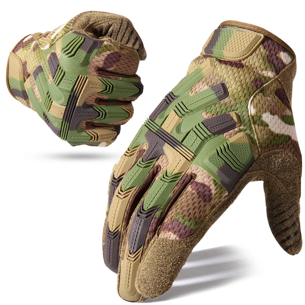 Touch Screen Tactical Cycling Gloves Outdoor Army Military Combat Airsoft Paintball Hunting Shooting Bicycle Anti-Slip Men Women-WAYBIKER