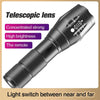 A100 Outdoor LED Flashlight Rechargeable Zoom Mini Power Torch