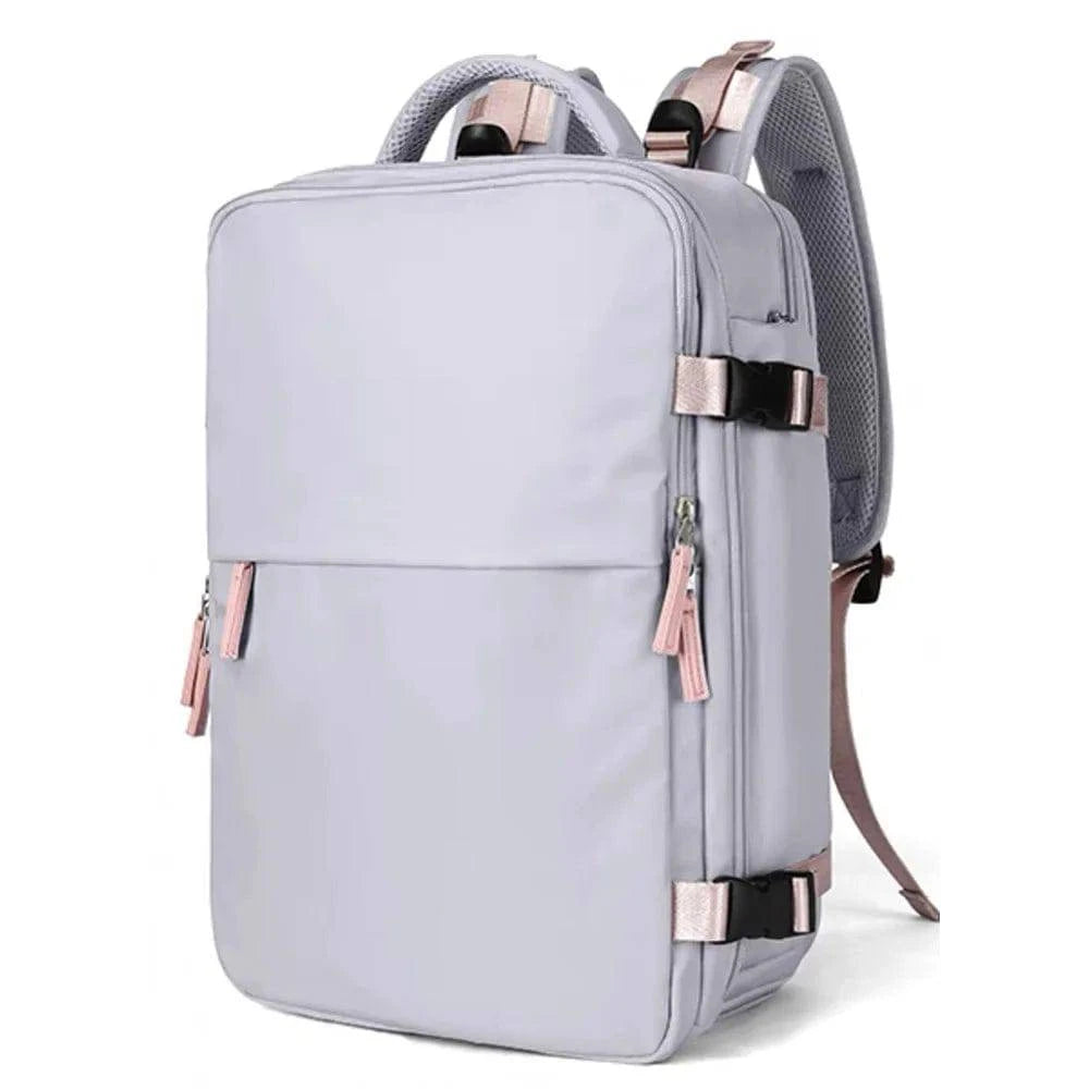 Large Capacity Travel Backpack for Hiking and Camping Lightweight and Waterproof Shoulder Bag with USB Interface & Shoe Bag-WAYBIKER