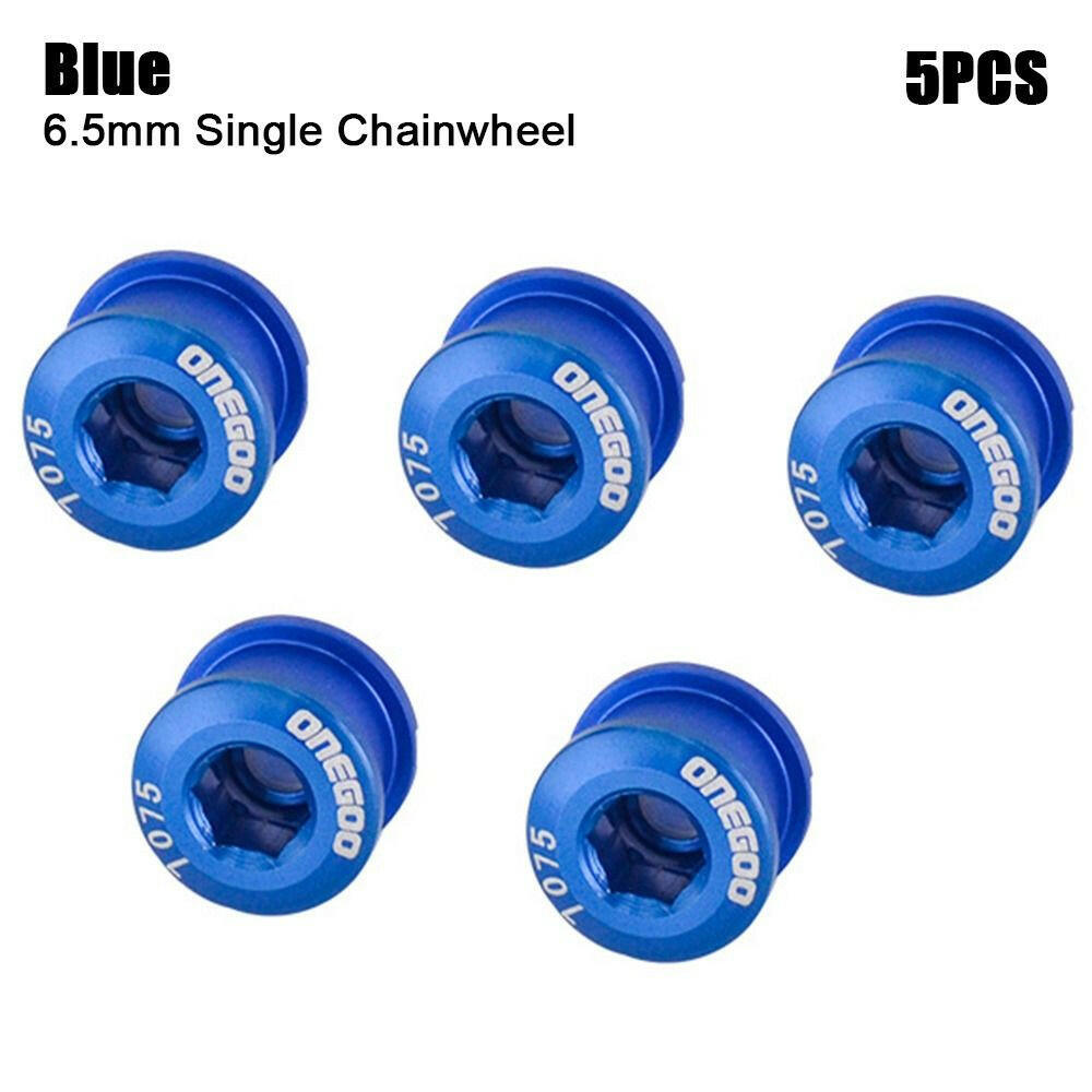 5Pcs MTB Bicycle Single/Double Chainwheel Screws Cycling Chainring Wheel Bolt Alloy 7075 6.5mm/8.5mm Road Bike Disc Screws-WAYBIKER