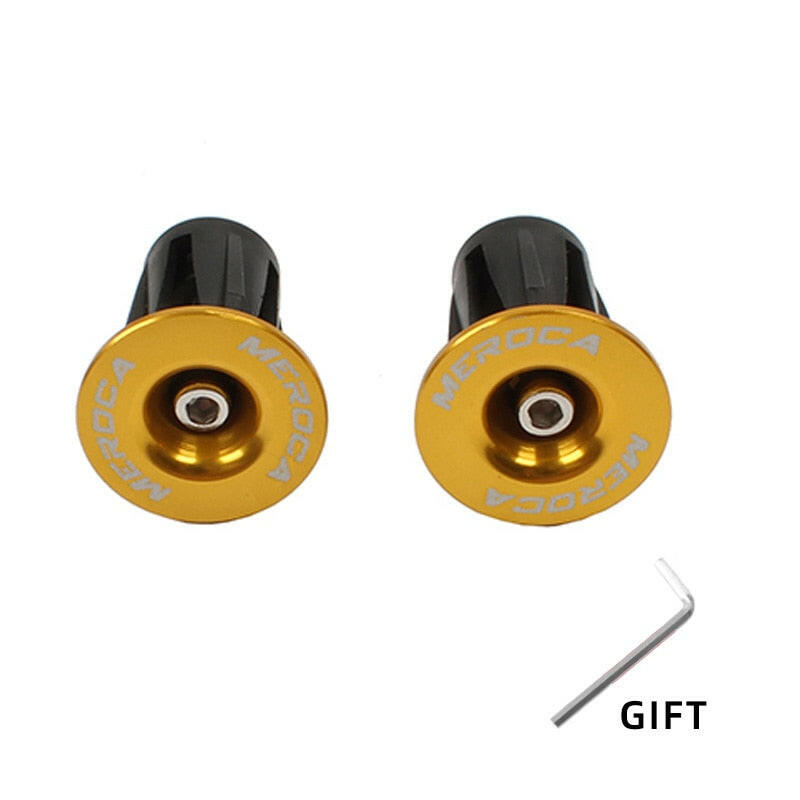 1 Pair Mountain Road Bike Handlebar End Plugs Aluminum Alloy Handle Bar End Cap BMX MTB Bike Grip Cover Bicycle Accessories-WAYBIKER