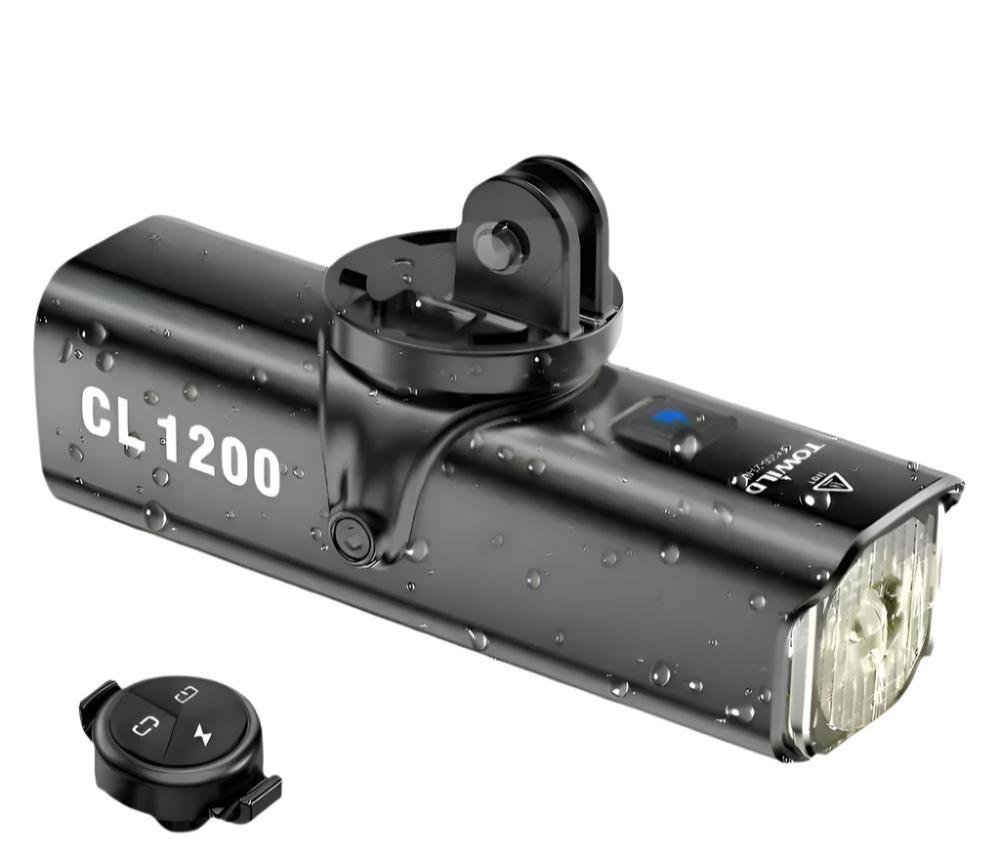TOWILD CL1200/600LM Bike Light Front Lamp USB Rechargeable LED 21700 4000mAh Bicycle Light Waterproof Headlight Bike Accessories-WAYBIKER