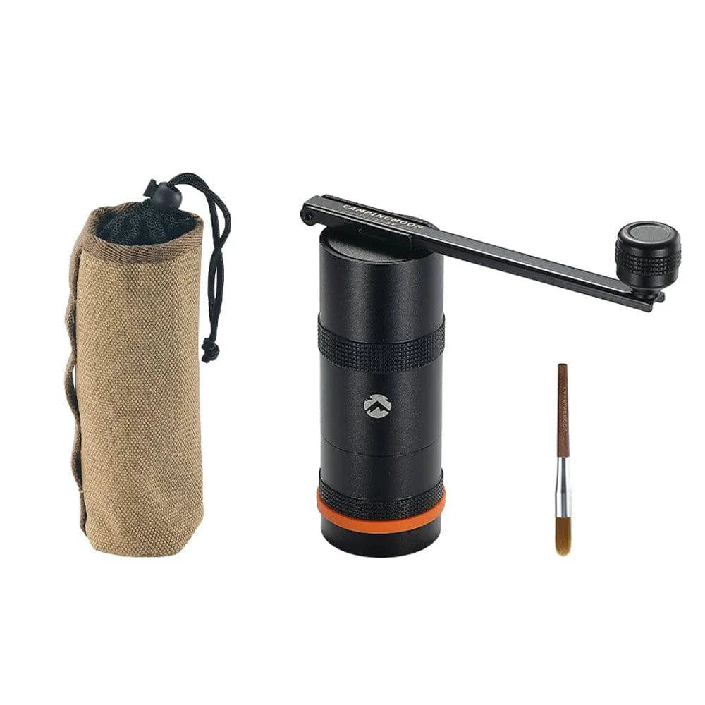 Manual Coffee Grinder Stainless Steel Conical Burr Coffee Grinder with Folding Handle for Camping-WAYBIKER