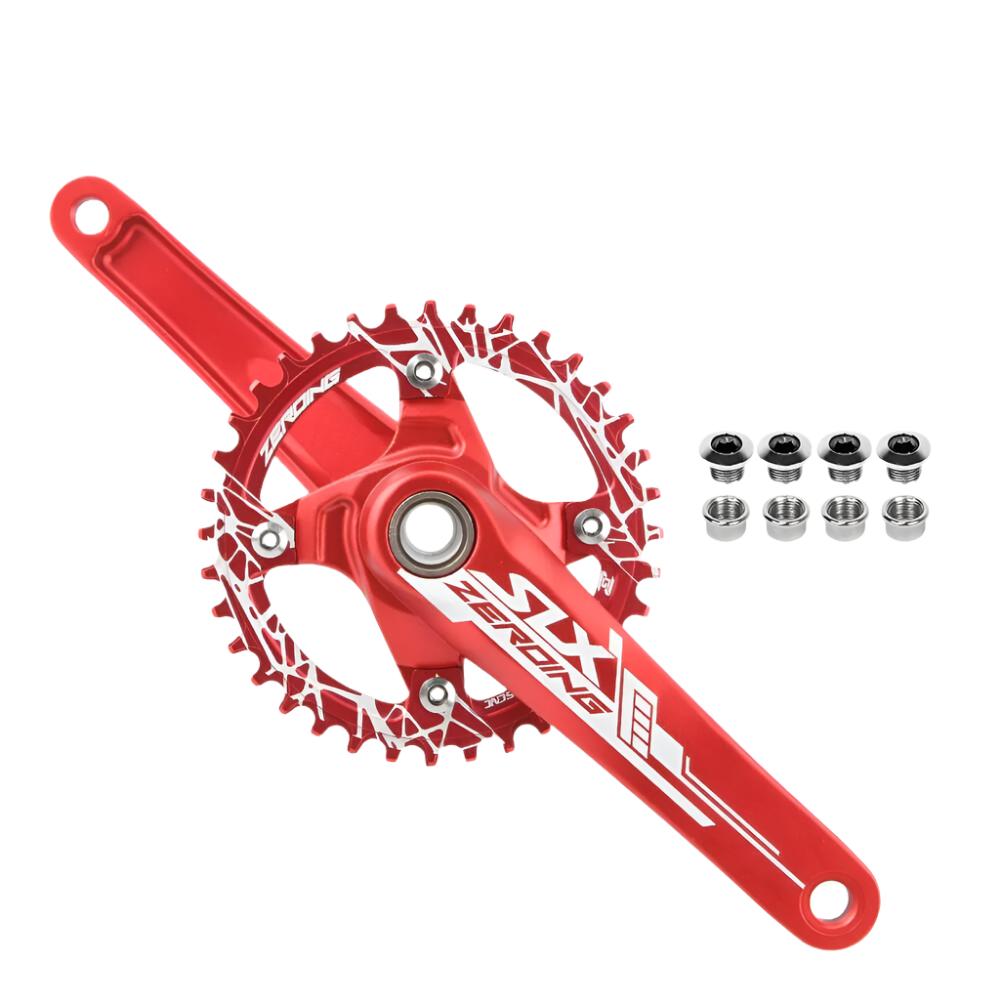 SLX Bicycle Crankset 104BCD MTB Bike Crank Chainring 170mm Aluminum Alloy with Bottom Bracket 32T 34T 36T 38T Plate for SHIMANO-WAYBIKER