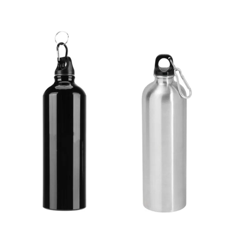 Aluminum Water Bottle Water Bottles Outdoor Exercise Bike Sports Drinking Kettle with Lid Easy to Carry-WAYBIKER