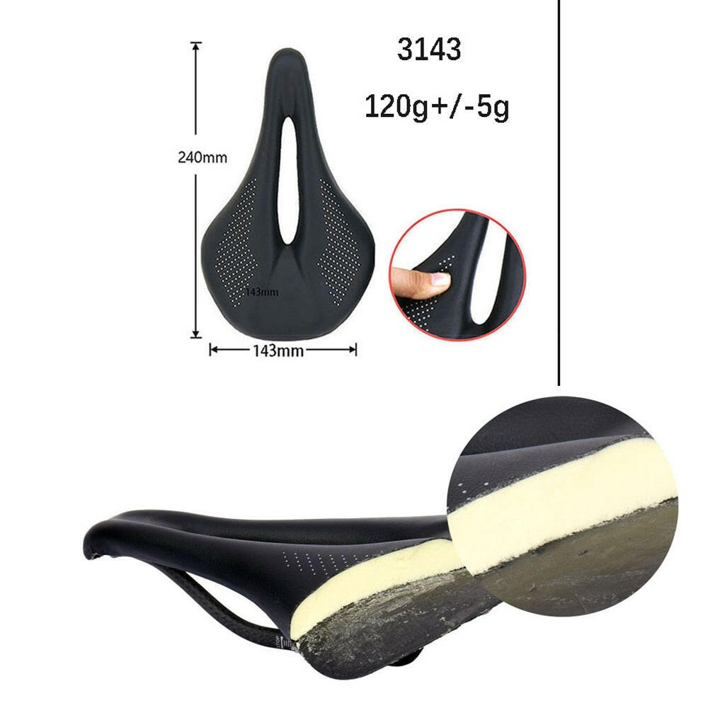 Full Carbon Bicycle Saddle MTB/Road Bike Saddles Ultralight Breathable Comfortable Seat Cushion 120g Cycling Seat Parts-WAYBIKER