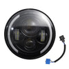 1pc 7 Inch Round Shaped LED Front Headlight Replacement For Jeep Wrangler JK LJ TJ CJ Motorcycles Headlight-WAYBIKER