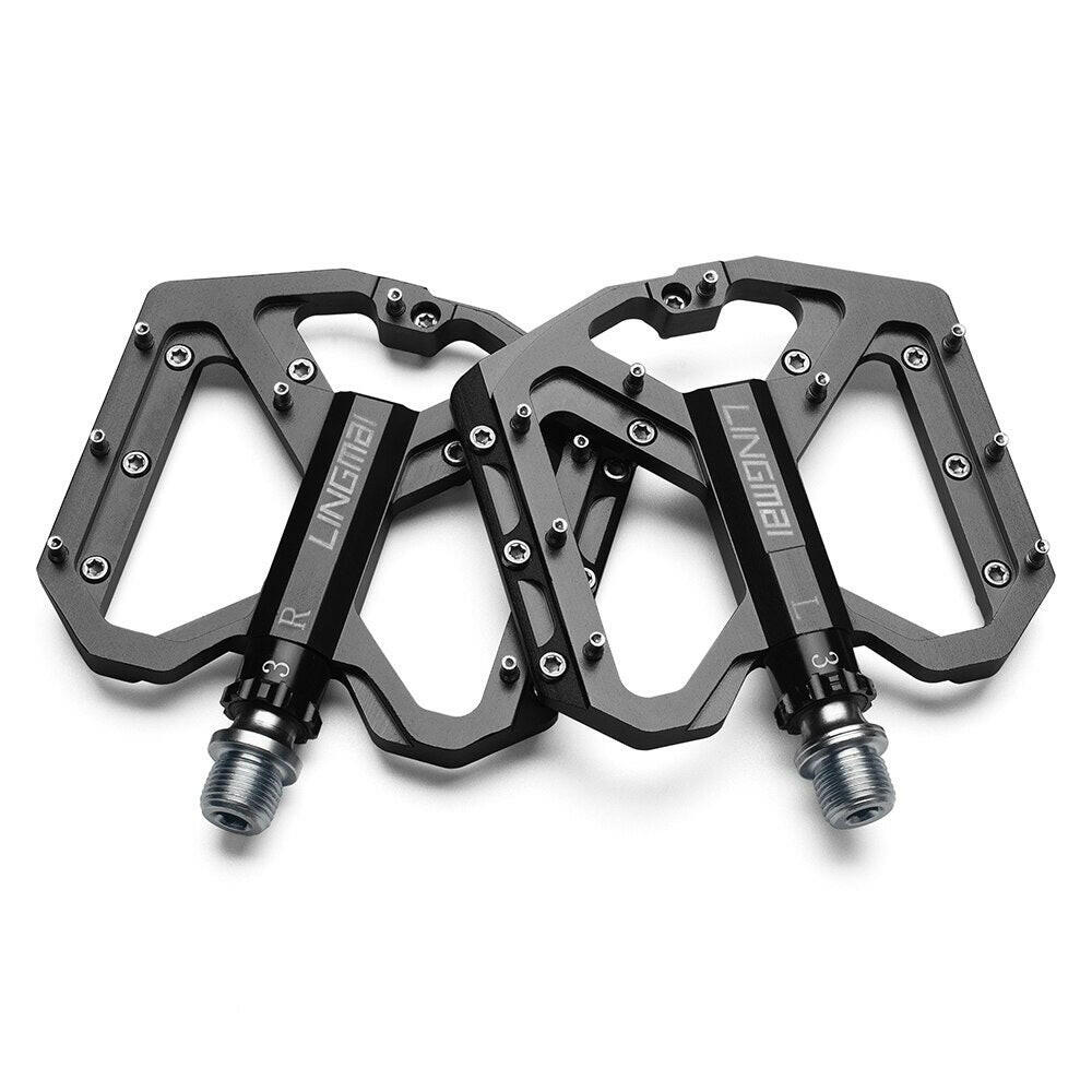 LINGMAI Ultralight Bicycle Pedal 3 Bearings Alloy Anti-slip Cycling Pedals BMX MTB Road Bike Sealed Bearing Bike Pedal-WAYBIKER