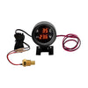 2 in 1 12V 24V Round Led Digital Car Truck Water Temp Gauge Temperature Sensor Temperatura Moto Voltmeter Volt Voltage Meter-WAYBIKER