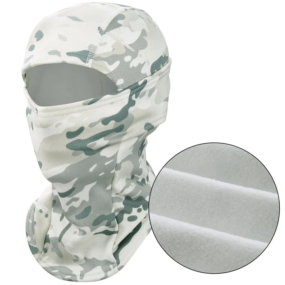 Winter Full Face Mask Tactical Balaclava Camouflage Cycling Running Bicycle Scarf Ski Climbing Bike Hunting Snowboard Men Women-WAYBIKER