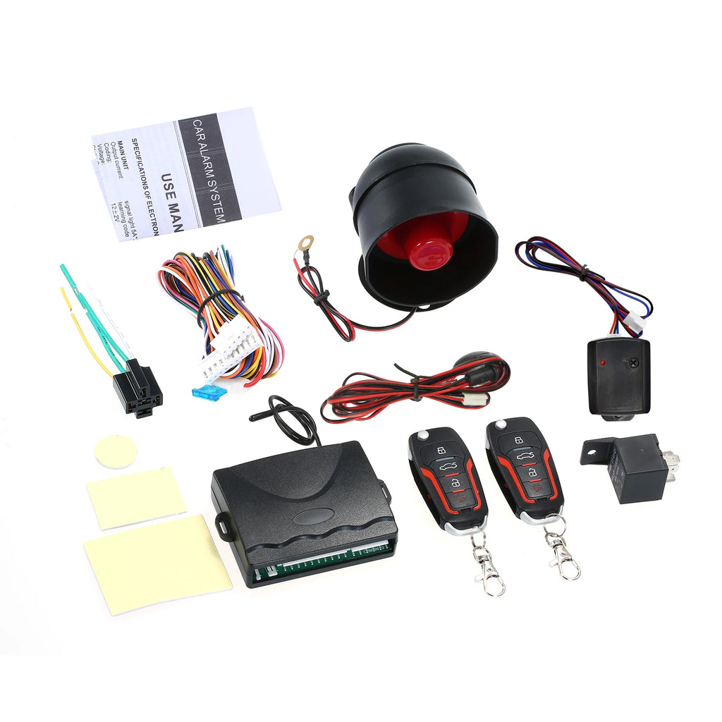 Universal Car Auto Burglar Alarm Protection Security System Remote Control Door Lock Vehicle Keyless Entry System-WAYBIKER