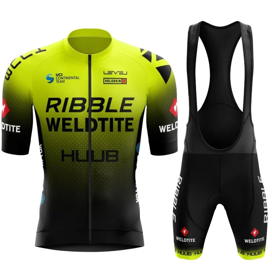 C2023 ycling Set Summer HUUB Cycling Jersey Set Bike Cycling Clothing Breathable MTB Bicycle Sportswear Suit Men Cycling Clothes-WAYBIKER