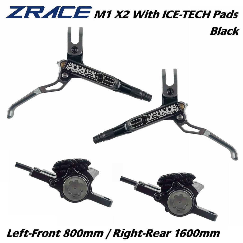 ZRACE M1 X2 / X4 Mountain Bike Hydraulic Brake,Full CNC Lightweight, Oil Pressure Disc-WAYBIKER