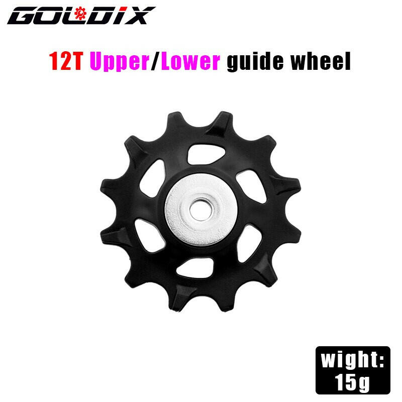 GOLDIX MTB Bicycle Pulley Wheel Nylon Fiber 11T 12T Road Bike Jockey Rear Derailleur Repair Kit for Shimano Sram X01 XX1 GX NX-WAYBIKER