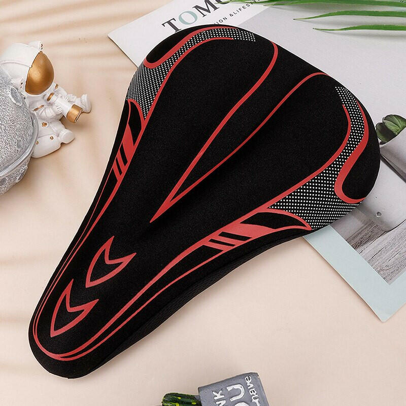 Mountain Bike 3D Cushion Cover Bicycle Cushion Bicycle Thickened Silicone Sponge Cushion Soft Saddle Equipment Accessories Seat-WAYBIKER