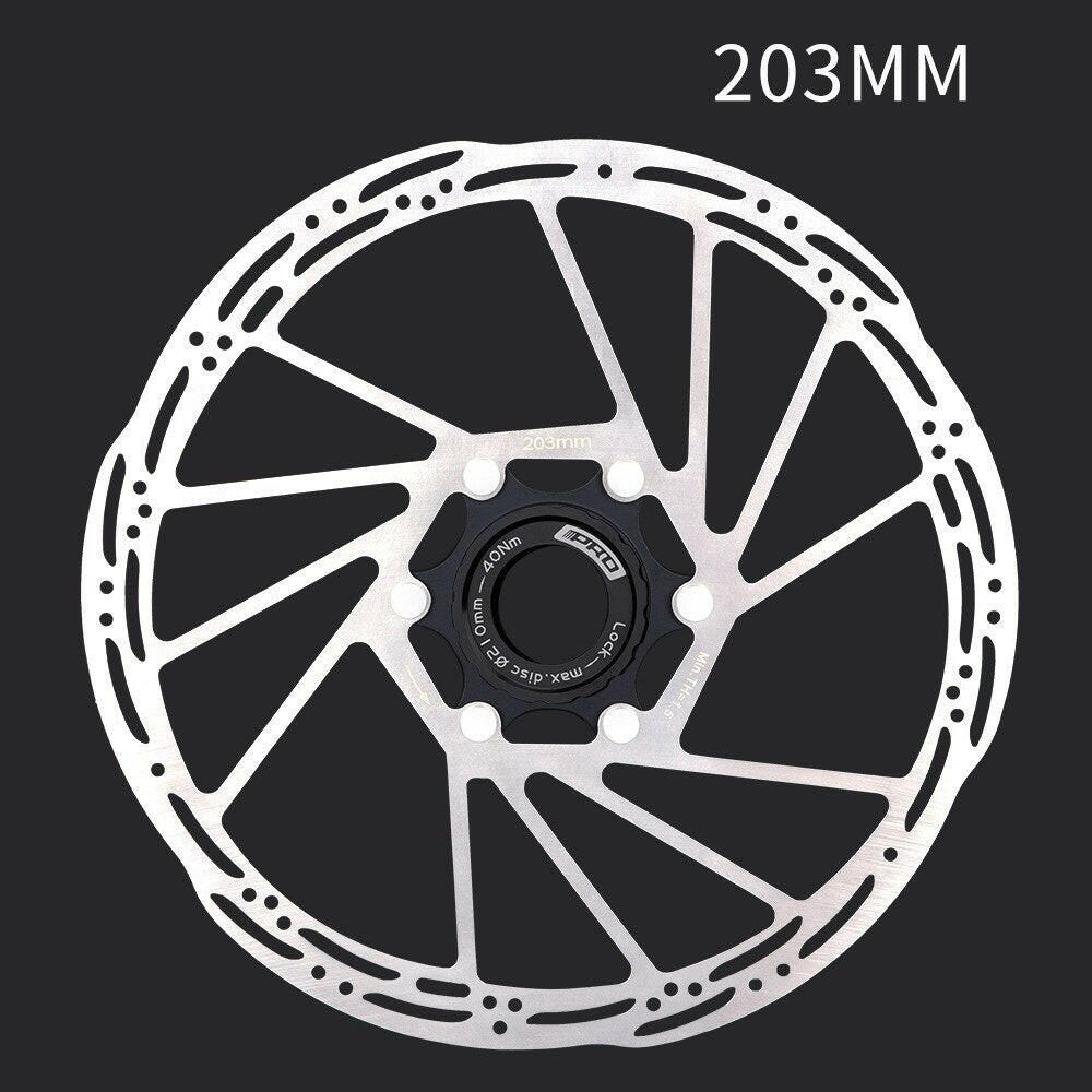 IIIPRO Bicycle Hydraulic Disc Brake Rotor 140/160/180/203mm Center Lock Rotor Mountain Bike Brake Rotor With Lock Ring-WAYBIKER