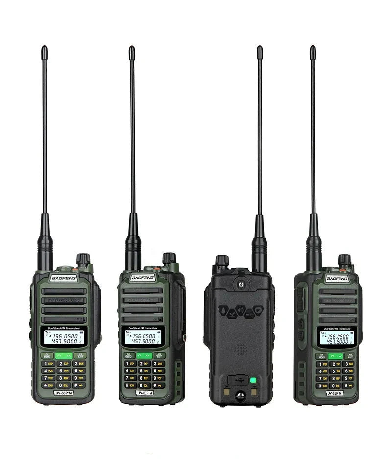 2023 Baofeng UV-68 Pro Max V2 10W IP68 Walkie Talkie Waterproof High Power CB Ham Long Range UV68 portable Two Way Radio hunting-WAYBIKER