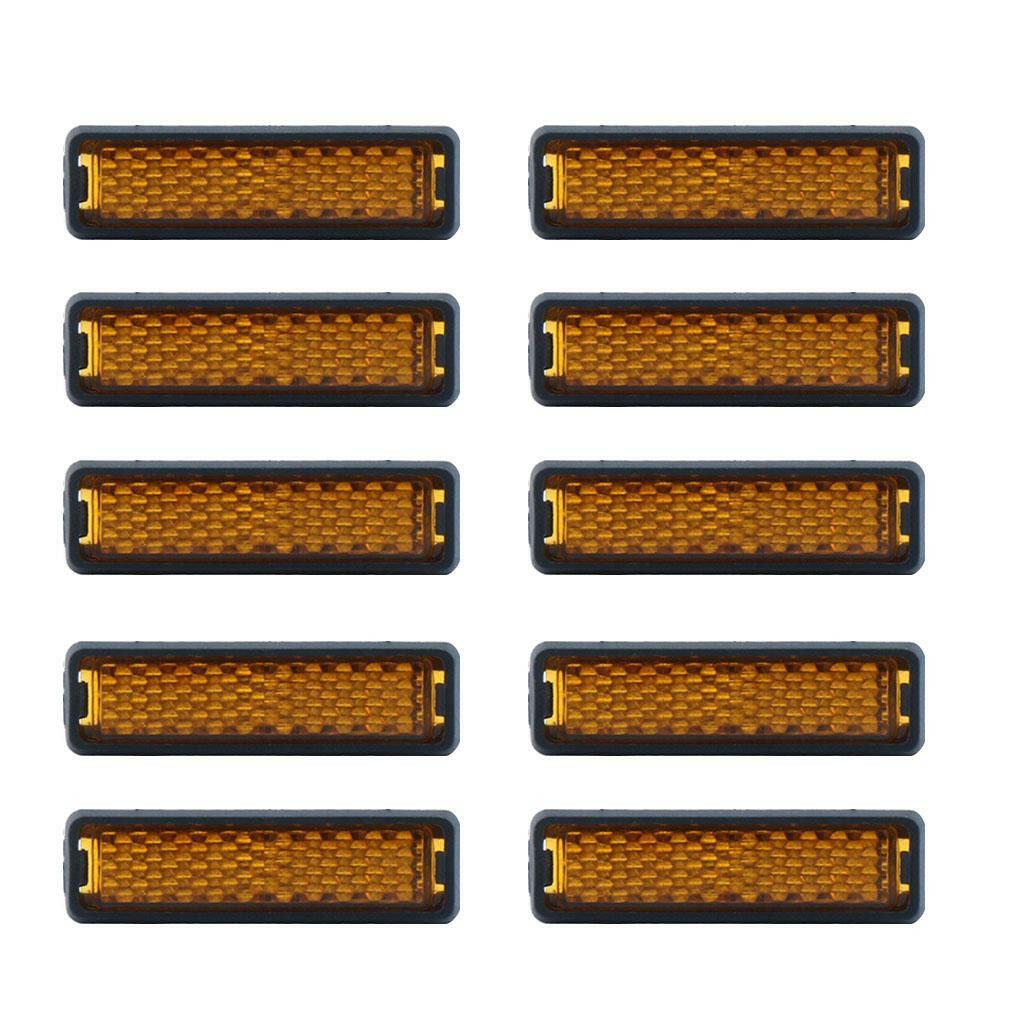 10x Foot Pedal Reflector Bike Cycling Night Warning Light Reflect Light-WAYBIKER