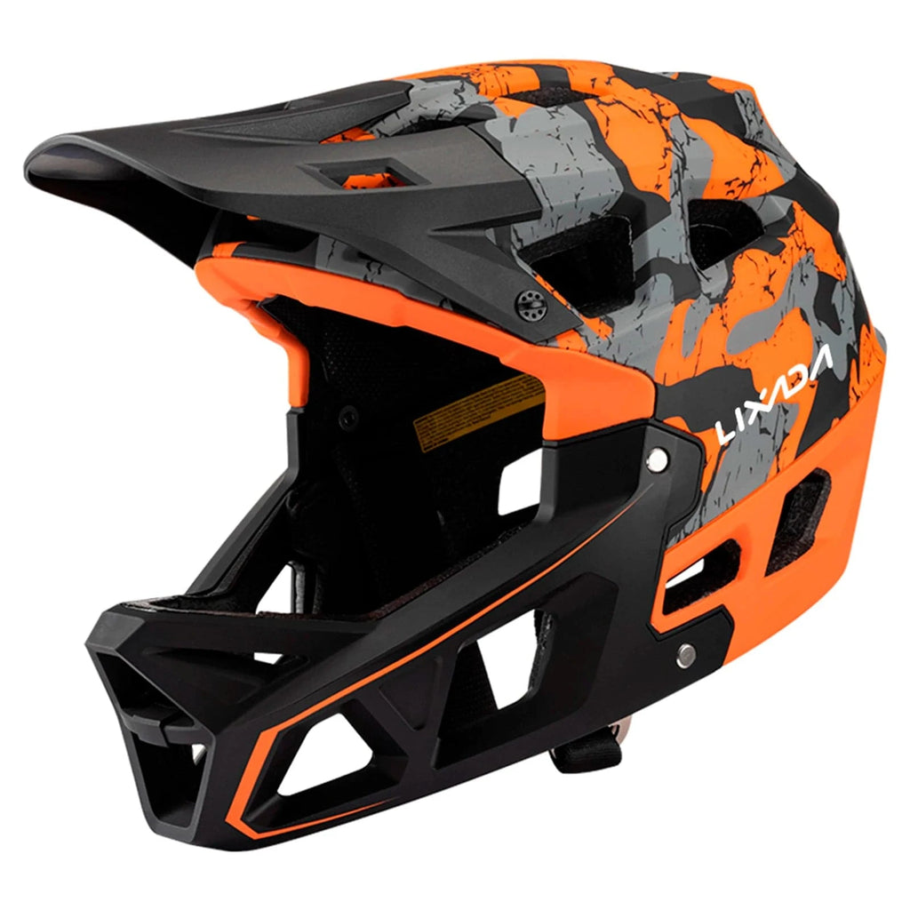 Full Face Mountain Bike Helmet Adult Racing Downhill MTB Helmet for Mountain Bike-WAYBIKER