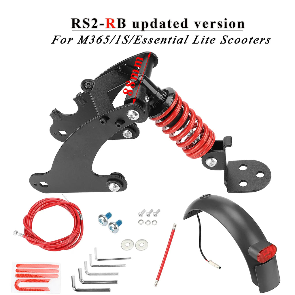 Rear Shock Absorber for Scooter Rear Spring Shock Absorption For M365 Pro/Pro2 Front Suspension Fork Electric Scooters Accessory-WAYBIKER