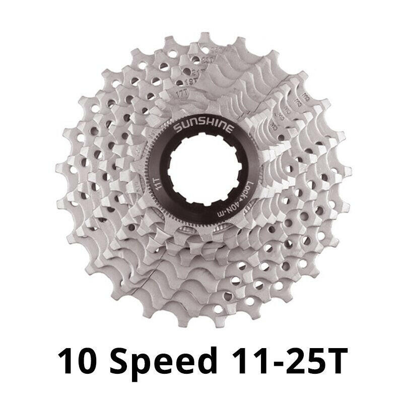 New SUNSHINE 8/9/10/11/12 Speed Road Bike Cassette Sprocket Bicycle Chainwheel Compatible with SHIMANO/SRAM Bike Parts-WAYBIKER