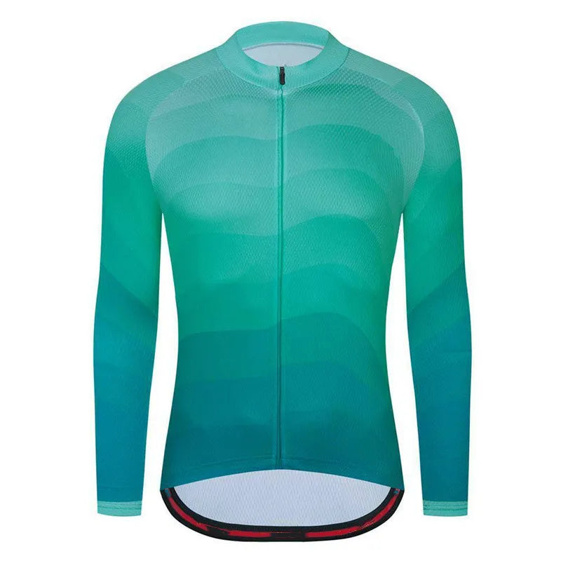 2023 Newest Spring Autumn Bicycle Tops MTB Clothing Mountain Bike Shirts  Long Sleeve Cycling Jerseys For Men-WAYBIKER