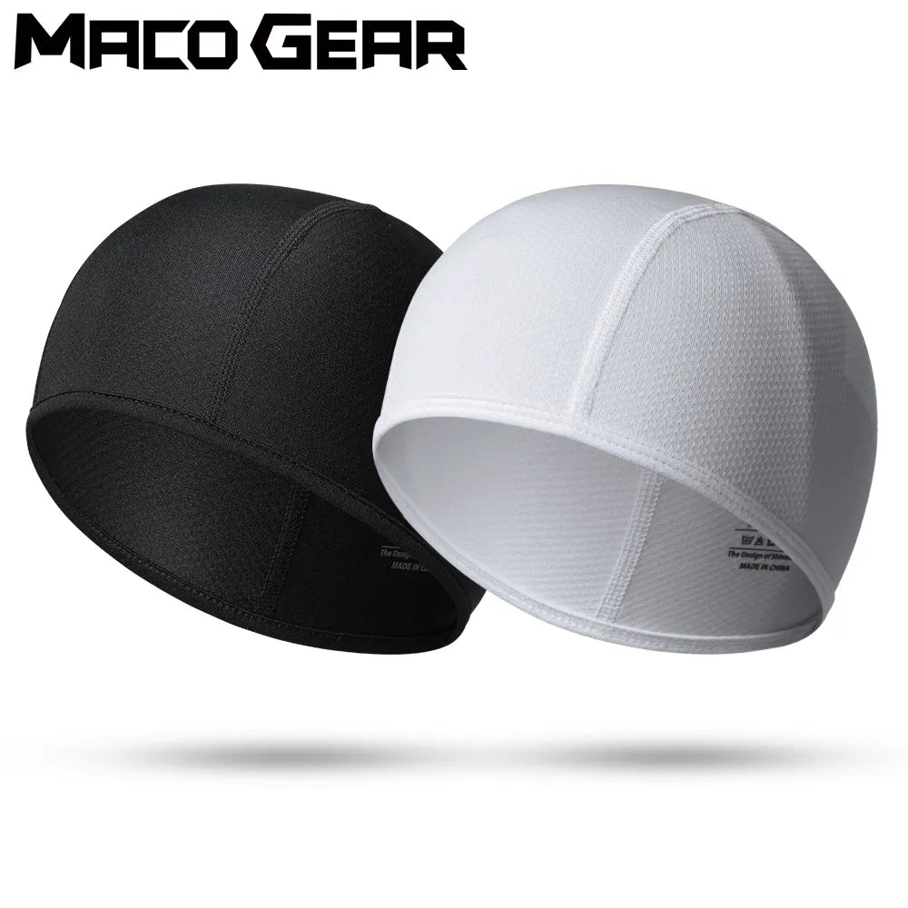 Quick Dry Cycling Cap Motorcycle Helmet Liner Bike Summer Running Riding Anti-sweat Quick-drying Breathable Sports Cycling Hat-WAYBIKER