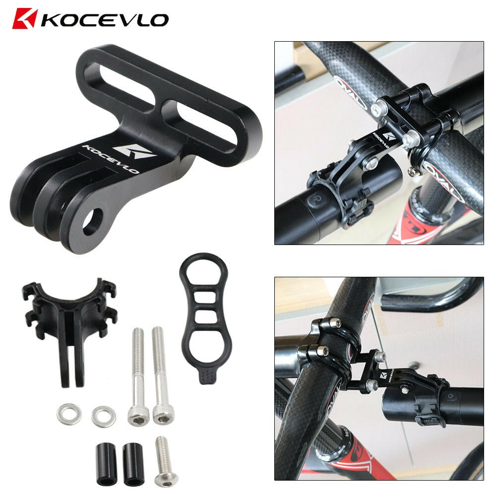 KOCEVLO Bike Handlebar Bicycle Extension Alloy Camera Mount GoPro Bracket Holder For Fasterway Cycling Accessorie