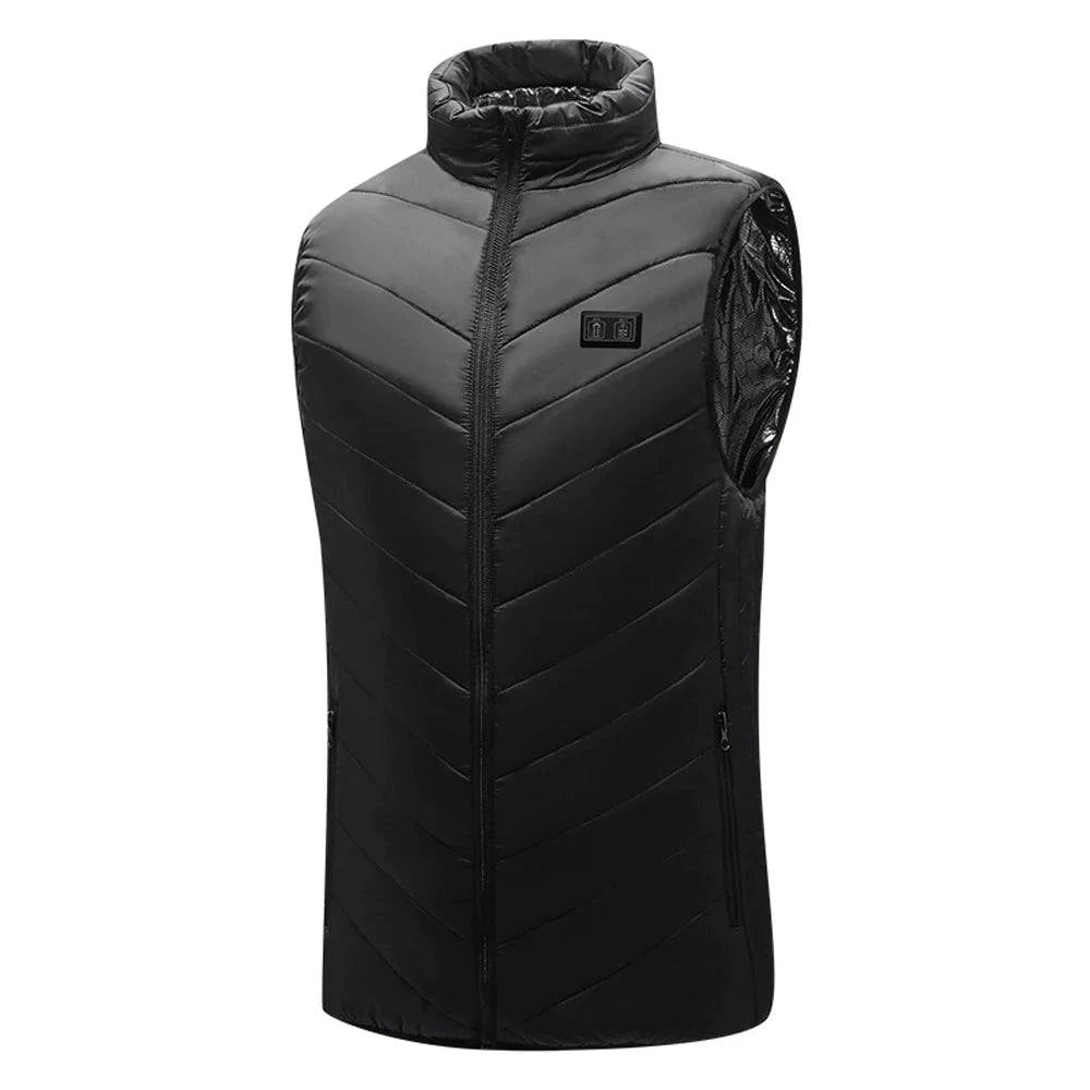 Men Women HeatIng Jacket Heated Vest 15-Zone Winter Electric Thermal Vest Washable Winter Jacket Clothes with 3 Heating Levels-WAYBIKER