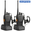 2pcs BAOFENG BF-888S UHF Portable Walkie Talkies 5W Ham Two-way radio set UHF 400-470MHz 16CH Transceiver USB Charger-WAYBIKER