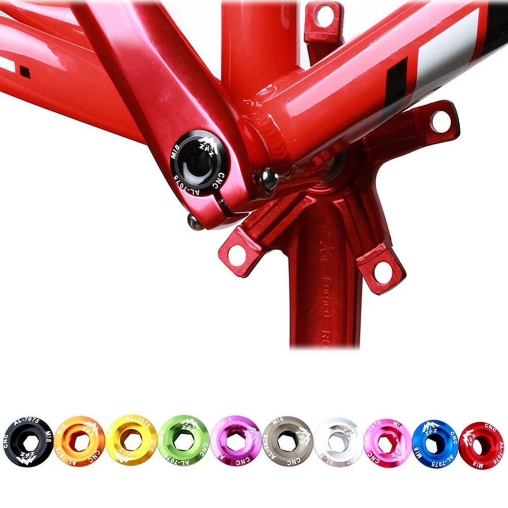 Parts Crankset Screws Axis Screw Bike Bottom Bracket Bolt Crank Arm Fixing Bolt Crank Cover Crank Bolt Cover Cap-WAYBIKER