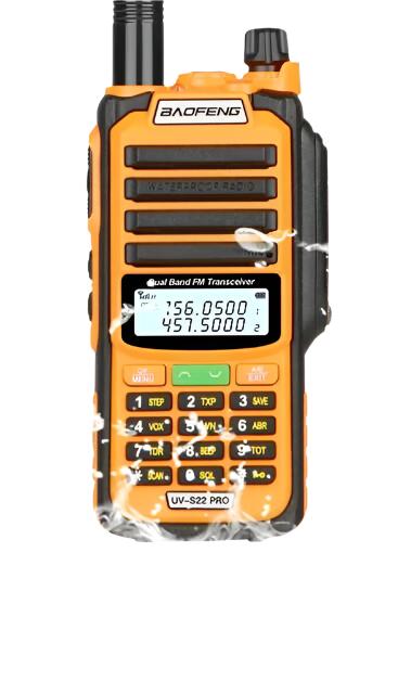 Baofeng UV-S22 Pro V2 10W IP68 Waterproof Walkie Talkie Dual Band Radio VHF UHF CB Ham Radio UV-9R Plus Portable Two Way Radio-WAYBIKER