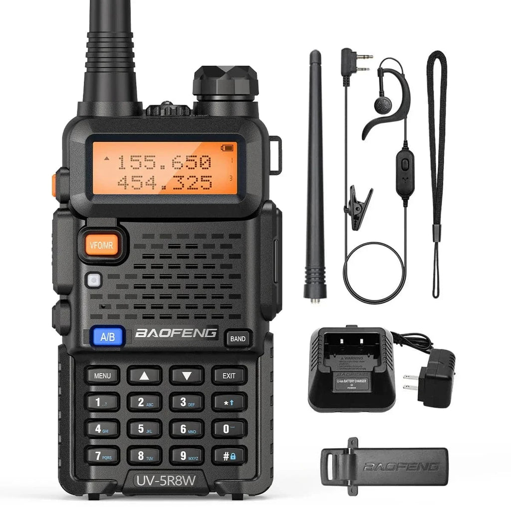 Baofeng UV-5R 8W 3800 Walkie Talkie Tri-Power Dual Band VHF UHF Portable Long Range High Power Handheld CB Ham Two Way Radio-WAYBIKER
