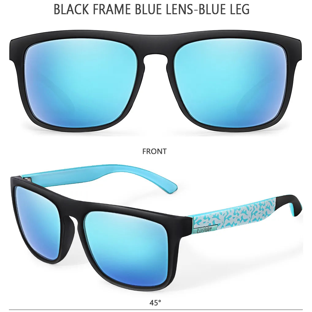 LOISRUBY Brand Square Cycling Sunglasses Men Polarized Fishing Sun Glasses UV400 Eyewear Women Shades oculos de sol masculino-WAYBIKER