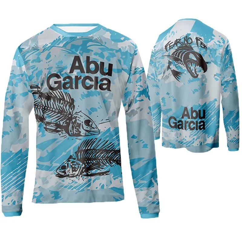 Summer long-sleeved fishing shirt, breathable and quick-drying outdoor men's fishing clothes-WAYBIKER