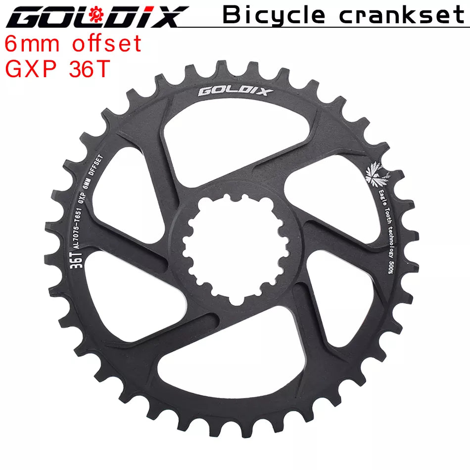 GOLDIX MTB GXP Bicycle Chainring Narrow Wide Mountain Bike Chainwheel 30T 32T 34T 36T 38T For SRAM GXP XX1 X9 XO X01 gx Eagle NX-WAYBIKER