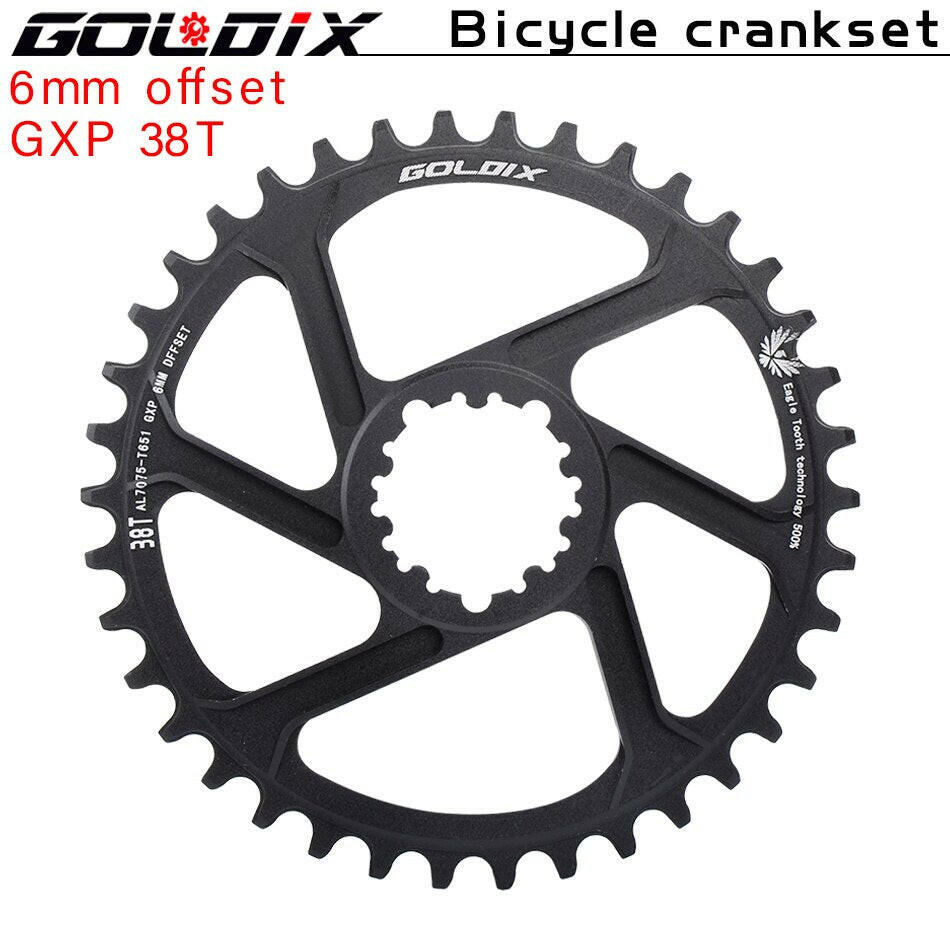 GOLDIX GXP Bicycle Chainring Wide Narrow Chainwheel 30/32/34/36/38T Crankset Crown for Sram DUB 11/12S NX XX XO GX Single Disc-WAYBIKER