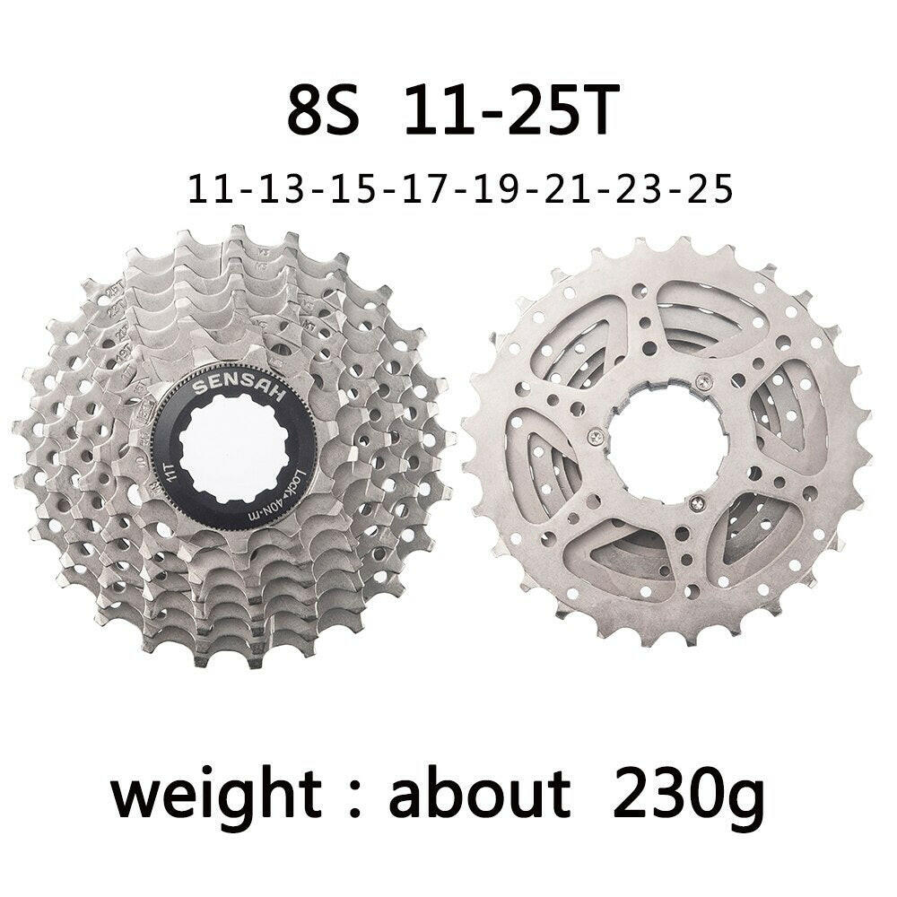 SENSAH 8/9/10/11 Speed Road Bike Cassette 11V 23T/25T/28T/30T/32T/34T/36T Bicycle Freewheel K7 10S Flywheel for HG Hub-WAYBIKER
