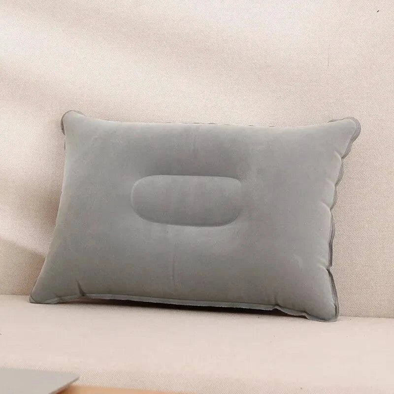 Portable Fold Inflatable Air Pillow Outdoor Travel Sleeping Camping PVC Neck Stretcher Backrest Plane Comfortable Pillow-WAYBIKER